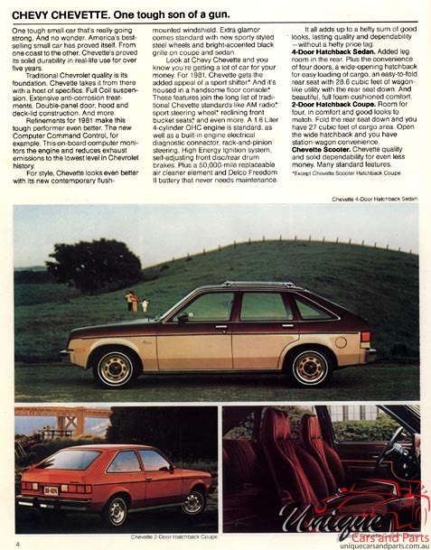 1981 Chevrolet Full-Line Brochure Page 7